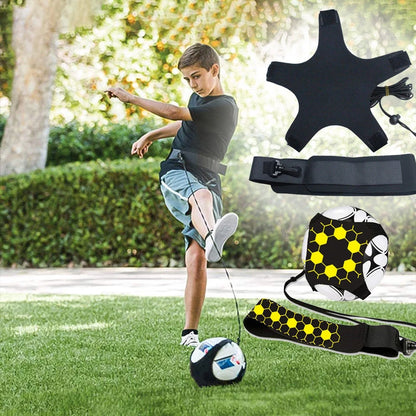 Soccer Ball Juggle Bag Children Auxiliary Circling Belt Football Training Accessories Kick Solo Soccer Trainer Football Kick