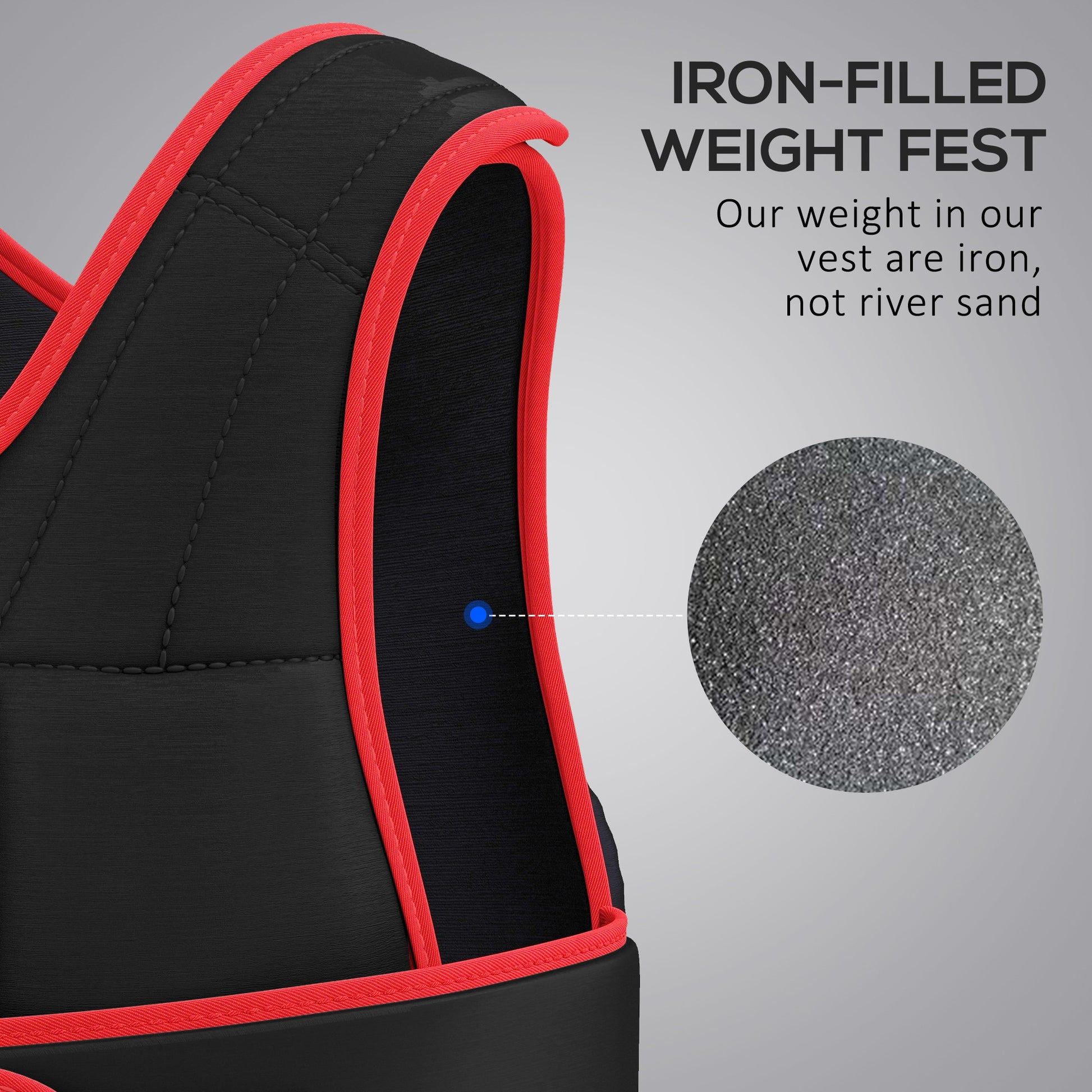 Weight Vest Adjustable Exerice Workout W/ 36 Weights Padding Fitness Black