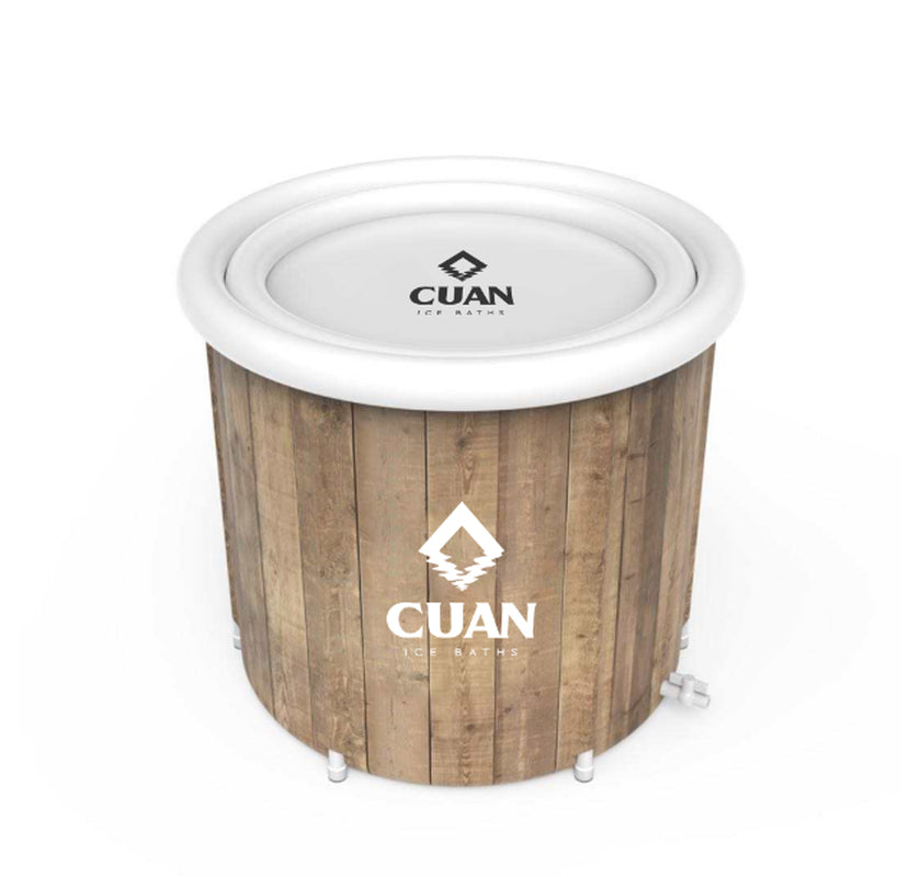 Wood Effect CUAN Ice Bath - Cold Water Therapy for Recovery, Fitness & Wellness