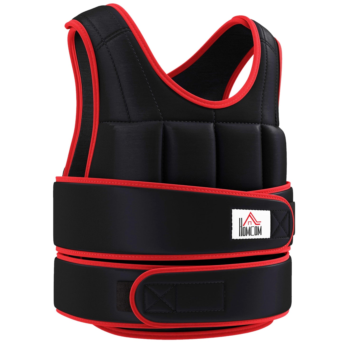 Weight Vest Adjustable Exerice Workout W/ 36 Weights Padding Fitness Black