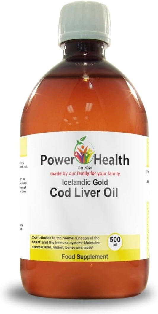 Icelandic Gold Cod Liver Oil | Omega 3 Fish Oil with EPA and DHA Supplements | Vitamin a Immune System Booster and Vitamin D | Omega-3 Nutritional Supplements