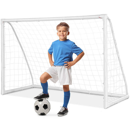 Portable Soccer Goal with PVC Frame and High-Strength Netting