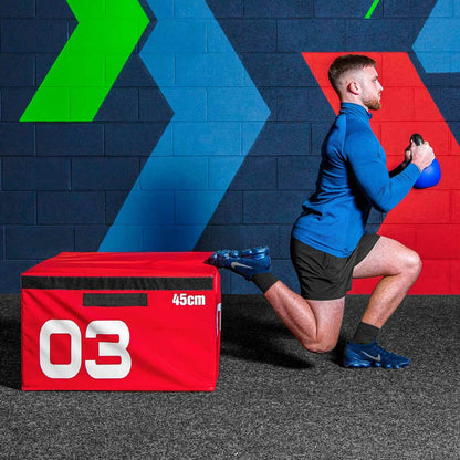 METIS Soft Foam Plyometric Jump Box Sets [5 Options] | STACKABLE GYM PLYO BOX