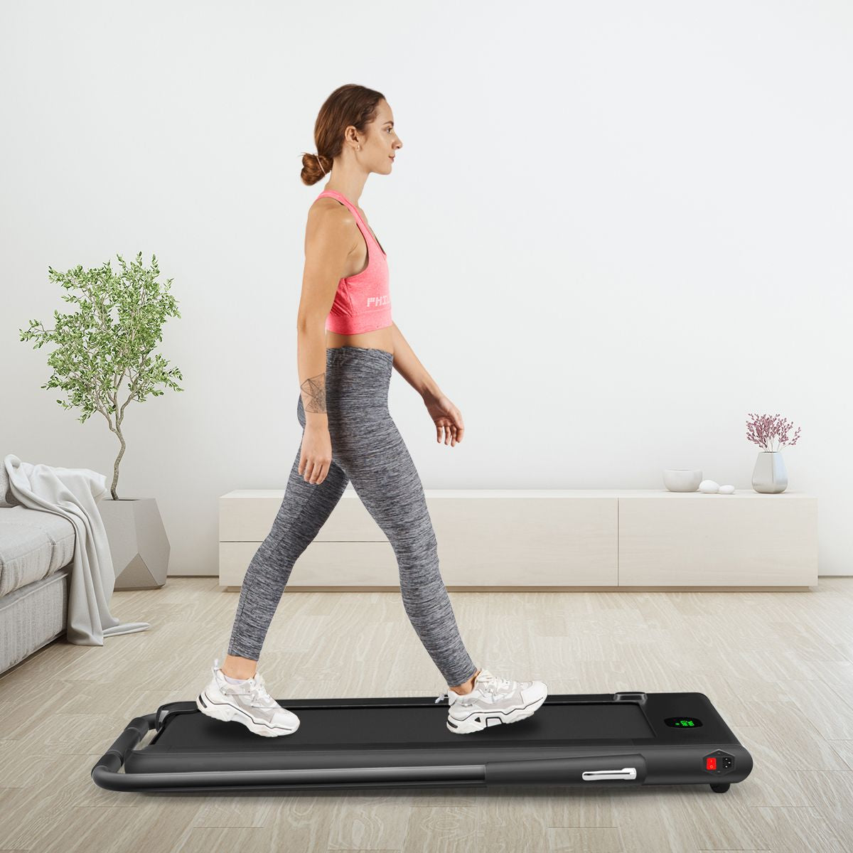 Folding Treadmill with LED Display Bluetooth Speaker