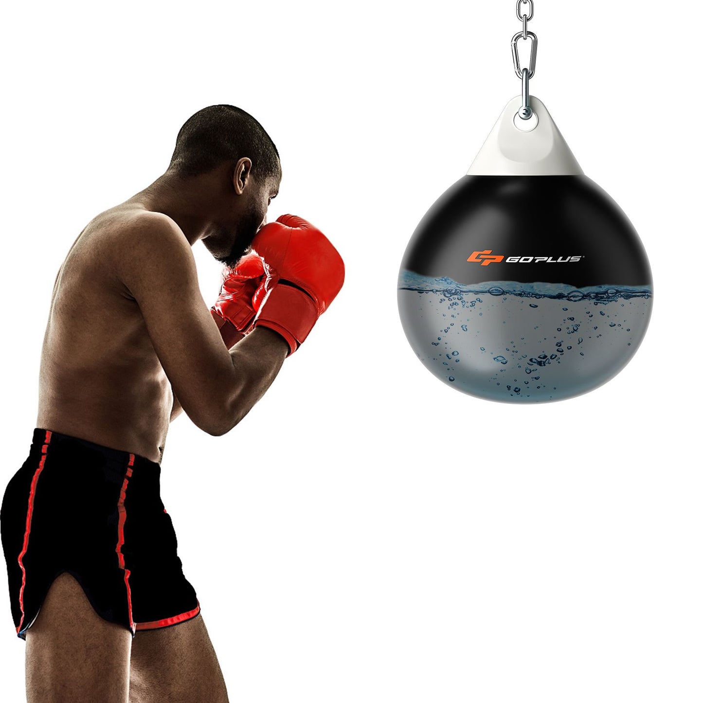 Water Punching Bag with Water Injector and Hanging Accessories