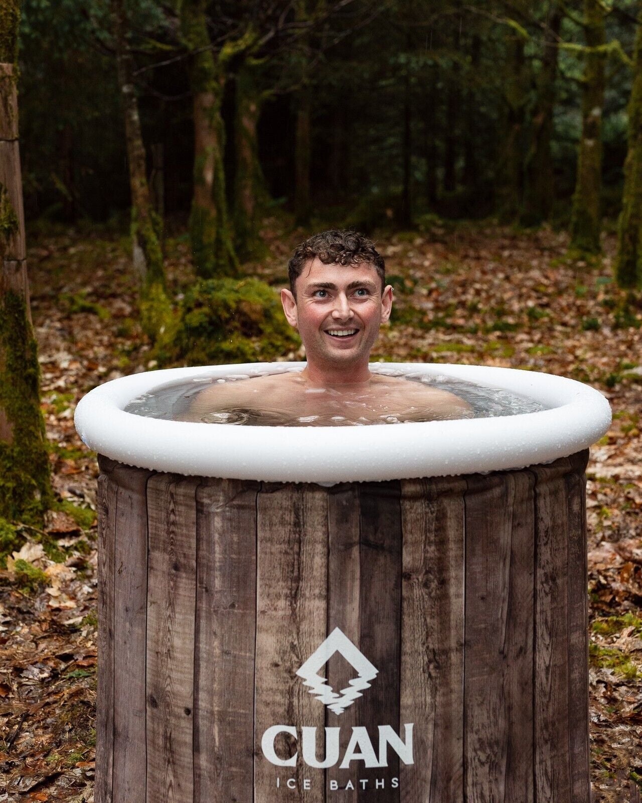 Wood Effect CUAN Ice Bath - Cold Water Therapy for Recovery, Fitness & Wellness