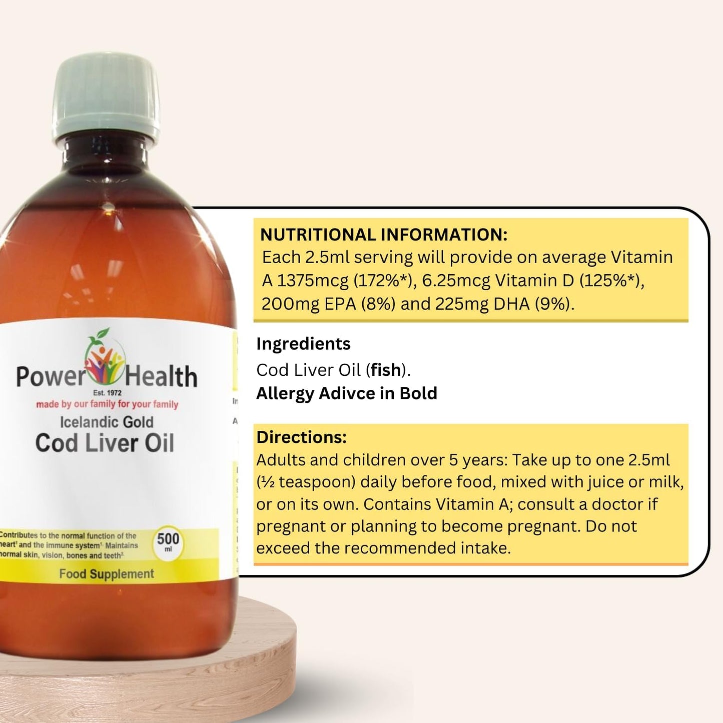 Icelandic Gold Cod Liver Oil | Omega 3 Fish Oil with EPA and DHA Supplements | Vitamin a Immune System Booster and Vitamin D | Omega-3 Nutritional Supplements