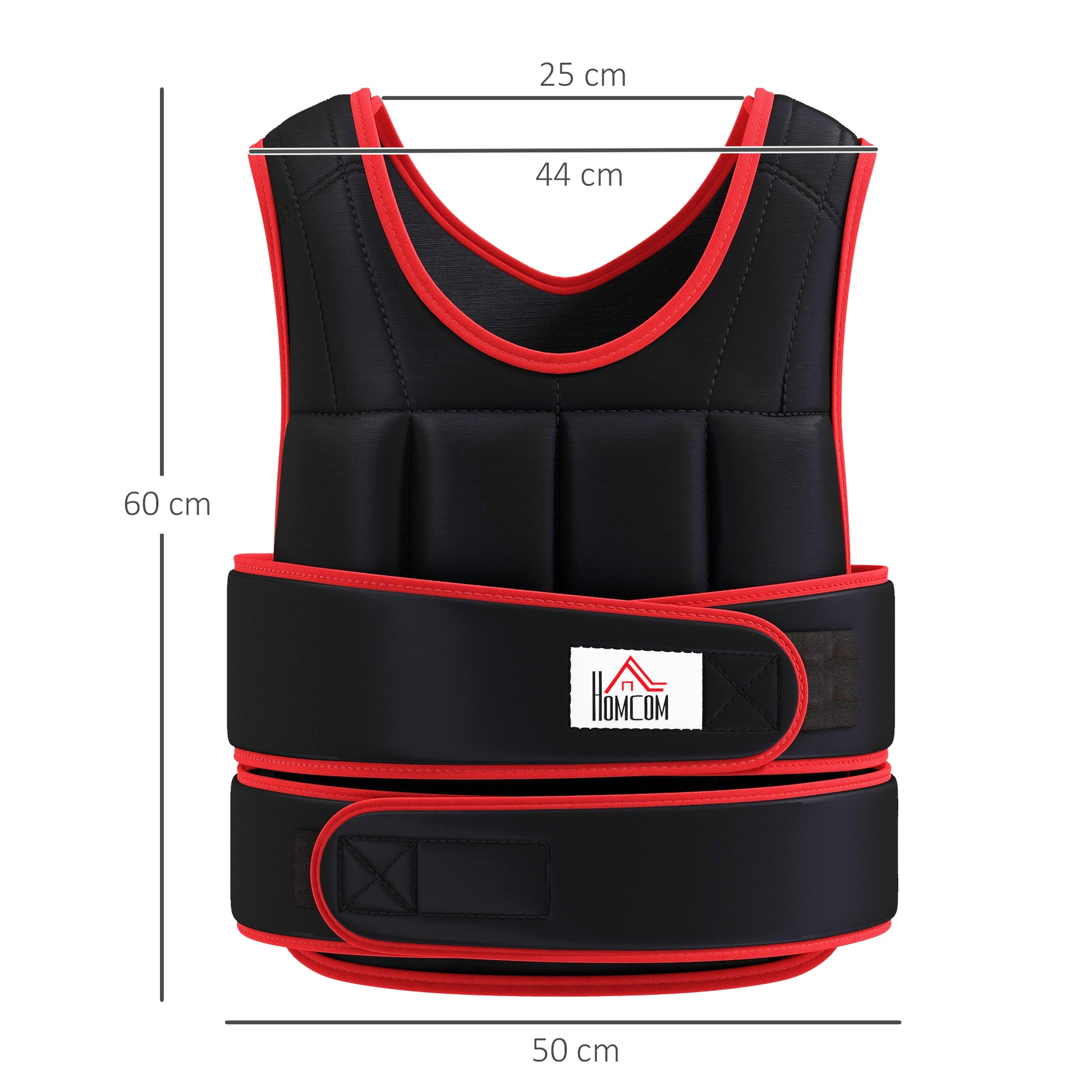 Weight Vest Adjustable Exerice Workout W/ 36 Weights Padding Fitness Black