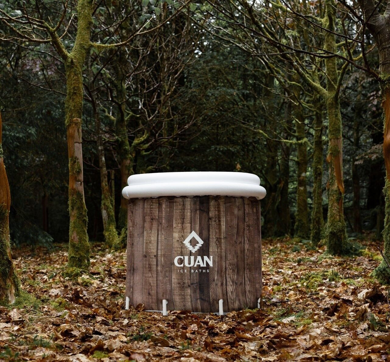 Wood Effect CUAN Ice Bath - Cold Water Therapy for Recovery, Fitness & Wellness