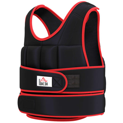 Weight Vest Adjustable Exerice Workout W/ 36 Weights Padding Fitness Black