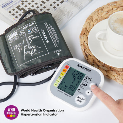 Salter Automatic Arm Blood Pressure Monitor Portable Easy to Use Big Display