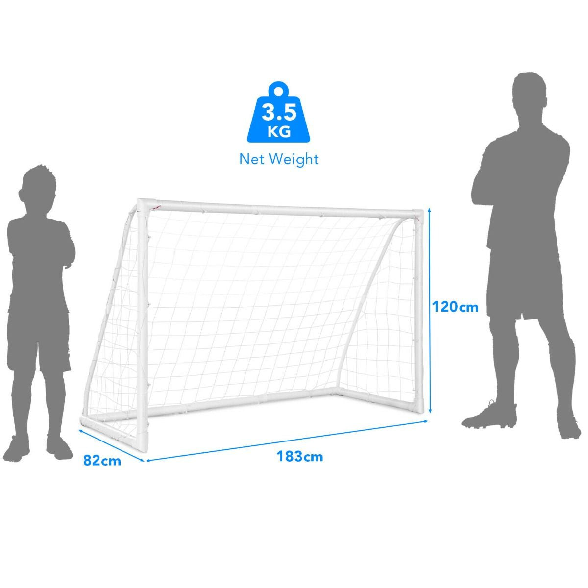 Portable Soccer Goal with PVC Frame and High-Strength Netting