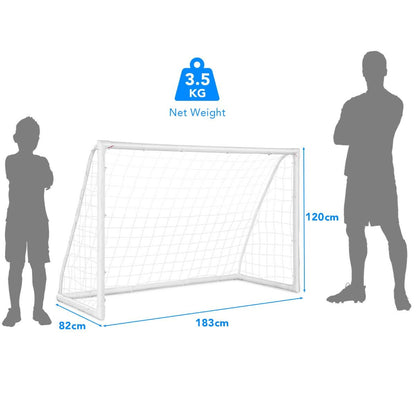 Portable Soccer Goal with PVC Frame and High-Strength Netting