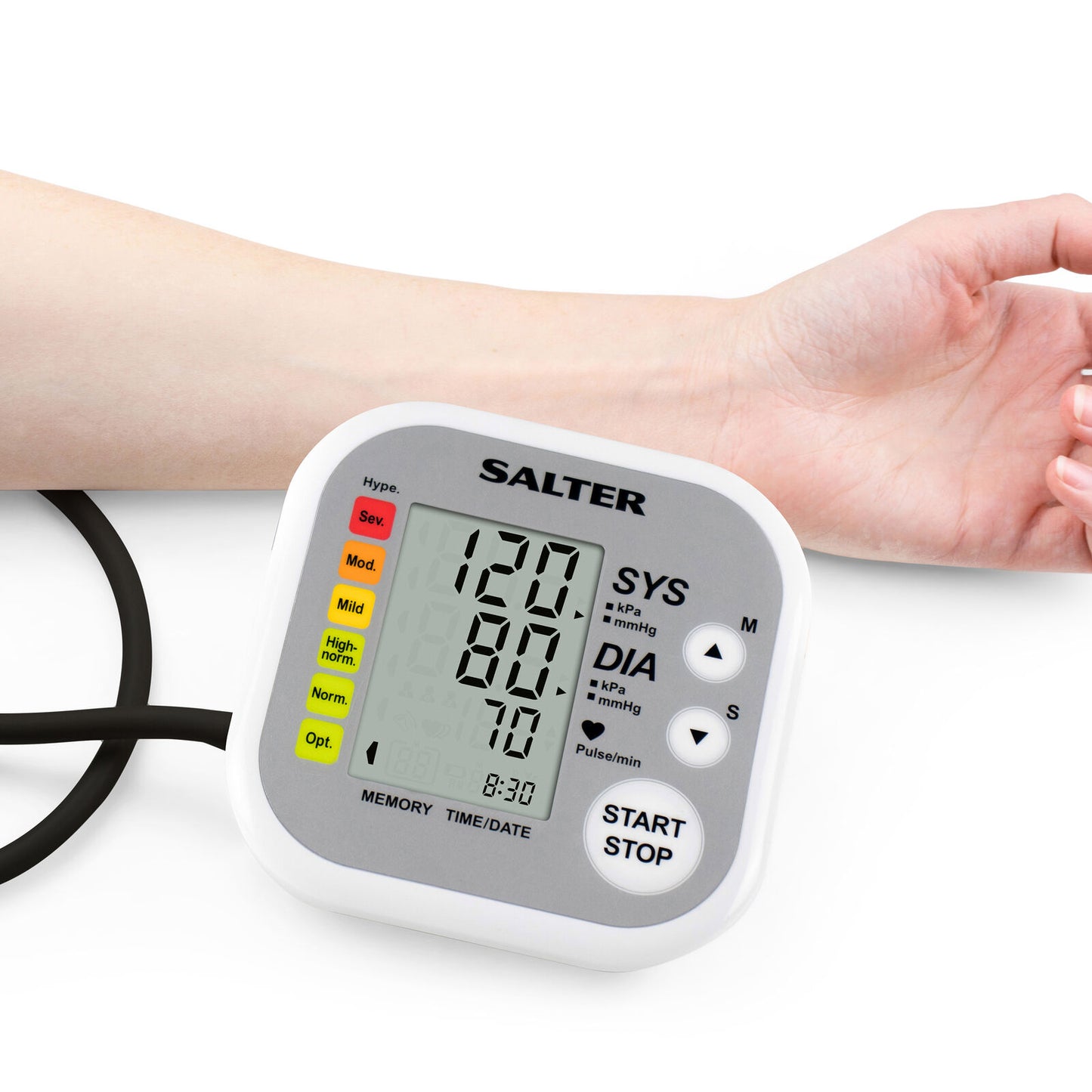 Salter Automatic Arm Blood Pressure Monitor Portable Easy to Use Big Display